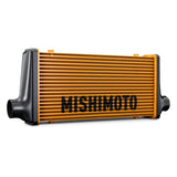 Mishimoto Universal Carbon Fiber Intercooler - Matte Tanks - 450mm Gold Core - S-Flow - C V-Band - MMINT-UCF-M4G-S-C