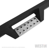 Westin 04-13 Chevy Silverado 1500 Crew Cab HDX Stainless Drop Nerf Step Bars - Textured Black - 56-119552