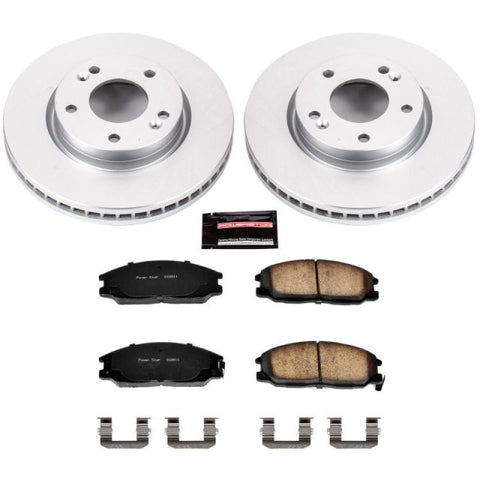 Power Stop 01-05 Hyundai Santa Fe Front Z17 Evolution Geomet Coated Brake Kit - CRK5251