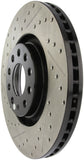 StopTech 05-06 Audi A4 Quattro/ 02-04 A6 Quattro / 99-02 S4 Front Right Slotted & Drilled Rotor - 127.33096R