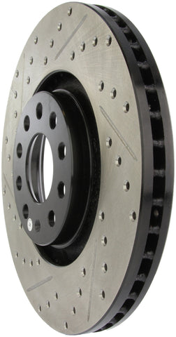 StopTech 05-06 Audi A4 Quattro/ 02-04 A6 Quattro / 99-02 S4 Front Right Slotted & Drilled Rotor - 127.33096R