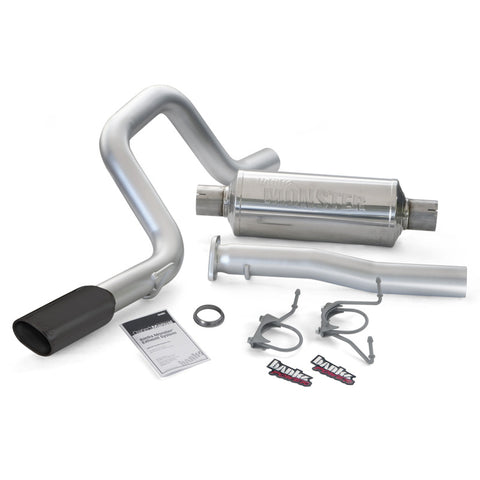 Banks Power 07-14 Toyota 4.0 FJ Cruiser Monster Exhaust Sys - SS Single Exhaust w/ Obround Black Tip - 48142-B