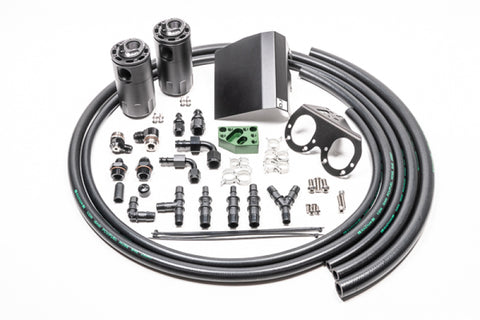 Radium 02-21 Subaru EJ-Series Fluid Lock Turbo Dual Catch Can Kit - 20-0608-FL