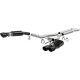 MagnaFlow SYS Cat-Back 2018 Ford Mustang GT 5.0L Competition Dual Exit Black 4in Tips - 19369