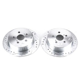 Power Stop 03-06 Pontiac Vibe Rear Evolution Drilled & Slotted Rotors - Pair - JBR932XPR