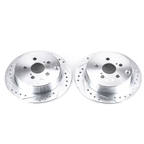 Power Stop 03-06 Pontiac Vibe Rear Evolution Drilled & Slotted Rotors - Pair - JBR932XPR