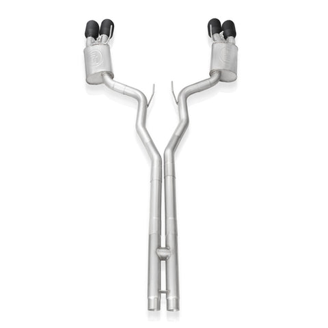 Stainless Works 2020 Ford GT500 Redline Catback H-Pipe Exhaust Factory Connect - Black Tips - GT500CBHFCRB