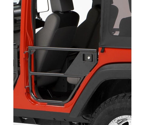 Bestop 07-18 Jeep Wrangler JK 4-Door Element Doors (Rear Doors Matte Black) - 51827-01