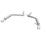 MagnaFlow Axle Back, SS, 2.5in, Competition, Dual Split Polish 4.5in Tip 2015 Ford Mustang Ecoboost - 19179