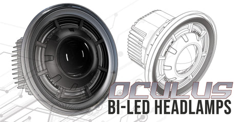 Oracle Oculus 7in Bi-LED Projector Headlights for Jeep Wrangler JK - 6000K - 5876-001