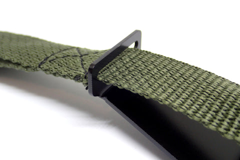 BuiltRight Industries 09-20 Ford F-150/Raptor (09-14 SuperCrew Only) Rear Seat Release - Olive Strap - 100115