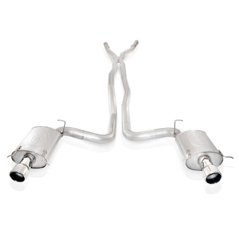 Stainless Works 2004-07 Cadillac CTS-V 3in Exhaust X-Pipe Chambered Mufflers High-Flow Cats 4in Tips - CTSVEHX