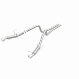 Magnaflow 2014 Ford Mustang V6 3.7L Comp Series Dual Split Rear Polished Stainless C/B Perf Exhaust - 15245