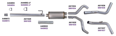 Diamond Eye KIT 3in CB DUAL GAS AL FORD 5.4L F150 04-08 - K3322A