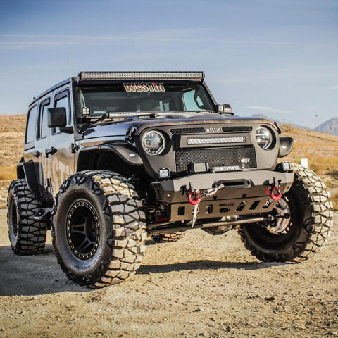 Westin 18-20 Jeep Wrangler JL / 20 Gladiator Tube Fenders - Front - Textured Black - 62-1025