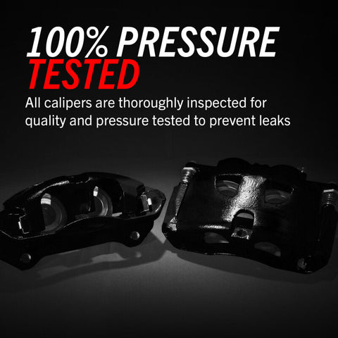Power Stop 11-18 Ram 1500 Front Black Calipers - Pair (w/Bracket) - S5054BLK