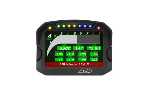 AEM CD-5G Carbon Digital Dash Display w/ Interal 10Hz GPS & Antenna - 30-5602