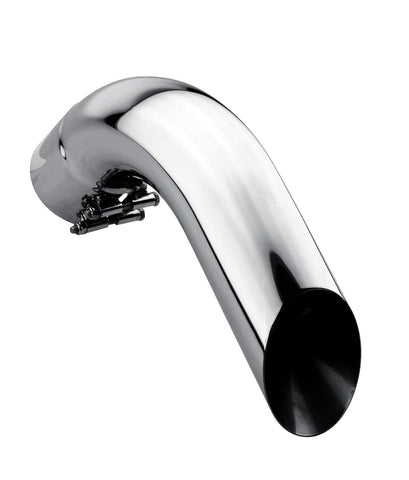 Gibson Marine Turn Down Slash-Cut Tip (Pair) - 4in Inlet/11in Length - Stainless - 210002