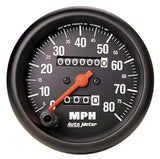 Autometer Z Series 3-3/8in Mechanical 0-80mph Speedometer Gauge - 2690