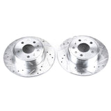 Power Stop 99-03 Saab 9-3 Rear Evolution Drilled & Slotted Rotors - Pair - EBR612XPR