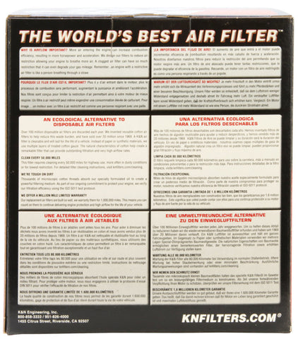 K&N YAM FZ700/750/FZR750 85-88 TDM850 92-02 Replacement Air Filter - YA-7585