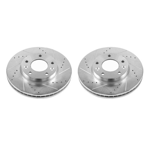 Power Stop 03-05 Kia Sedona Front Evolution Drilled & Slotted Rotors - Pair - JBR1549XPR