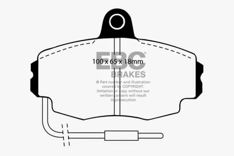 EBC 91+ Renault Clio Greenstuff Front Brake Pads - DP2426