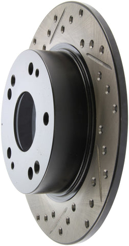 StopTech 04-08 Acura TSX / 03-07 Honda Accord SportStop Slotted & Drilled Right Rear Rotor - 127.40055R