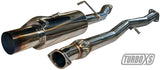 Turbo XS 02-07 WRX-STi Catback Exhaust Blued Tips - WS02-CBE-TI