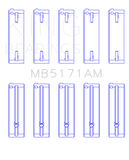 King Mazda FS-DE L4/FP L4/FS L4  DOHC 16 Valve  (Size STD) Main Bearing Set - MB5171AM