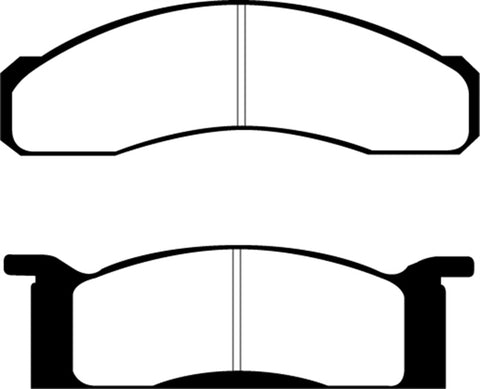 EBC 70 Ford Fairlane 4.1 Redstuff Front Brake Pads - DP31158C