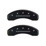 MGP 4 Caliper Covers Engraved Front & Rear Gen 5/Camaro Red finish silver ch - 14240SCA5RD