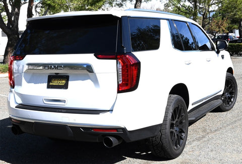 Gibson 21-22 Chevy Tahoe High Country 6.2L 4WD 2.5in Cat-Back Dual Split T409 SS Exhaust - Black - 65715B