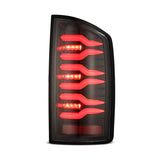 AlphaRex 02-06 Dodge Ram1500/03-06 Dodge Ram 2500/3500 Truck LUXX-Series LED Tail Lights Alpha-Black - 641020