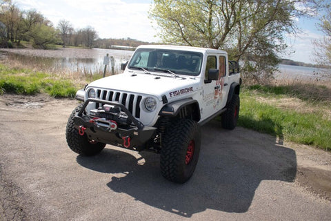 Fishbone Offroad 2018+ Jeep Wrangler JL/JLU/2020+ Gladiator JT Steel Front Fender Flares - Black - FB23454F
