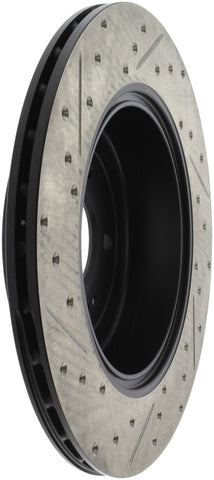 StopTech 10 Hyundai Genesis Coupe w/ Factory Brembo Slotted & Drilled Left Rear Rotor - 127.51035L