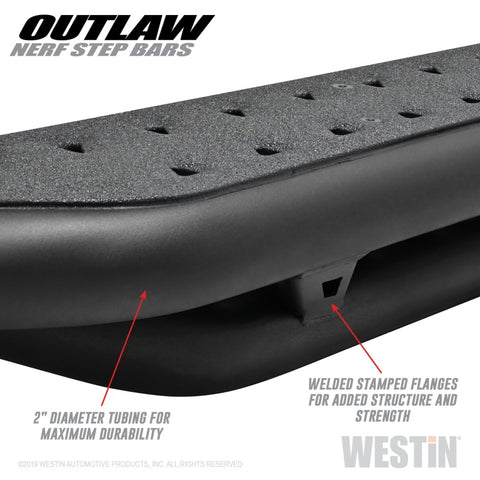 Westin 09-18 Dodge RAM 1500 Crew Cab Outlaw Nerf Step Bars - 58-53565