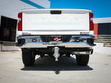aFe Large Bore-HD 5 IN 409 SS DPF-Back Exhaust System w/Polished Tip 20-21 GM Truck V8-6.6L - 49-44125-P