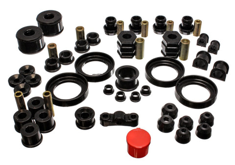 Energy Suspension 99-00 Honda Civic Si Black Hyper-Flex Master Bushing Set - 16.18109G