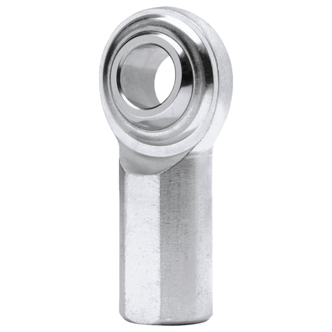 QA1 G Series 2-Pc Rod End - Female/Left Hand - 5mm Bore x M5x.08 - Stainless Steel w/PTFE - MGFL5T