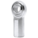 QA1 G Series 2-Pc Rod End - Female/Left Hand - .5in Bore x 1/2-20 - Stainless Steel w/PTFE - GFL8T