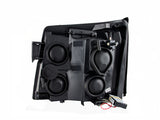 ANZO 2003-2006 Cadillac Escalade Projector Headlights w/ Halo Chrome (CCFL) (HID Compatible) - 111176