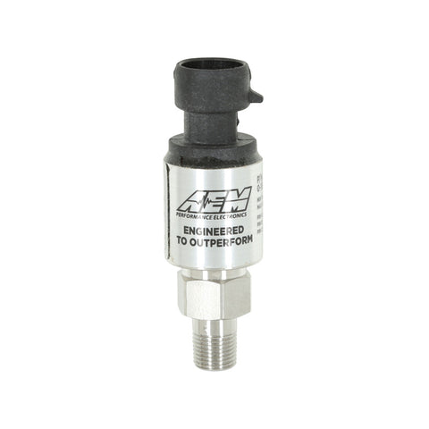 AEM 1000 PSIg Stainless Sensor Kit - 1/8in NPT Male Thread to -4 Adapter - 30-2130-1000