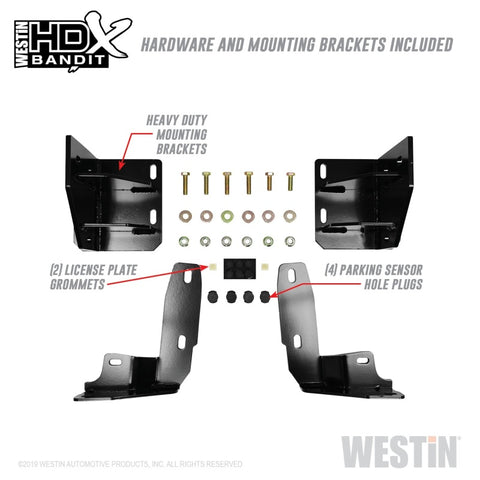 Westin/HDX Bandit 15-19 Chevrolet Silverado 2500/3500 Front Bumper - Black - 58-31155