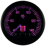 Autometer Stack 52mm 40-140 Deg C 1/8in NPTF Male Pro-Control Oil Temp Gauge - Black - ST3509