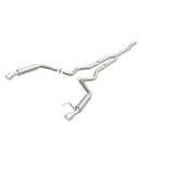 MagnaFlow Cat-Back 15-16 Ford Mustang 2.3L L4 Competition SS 3in Dual Split Rear 4.5in Black Tips - 19256