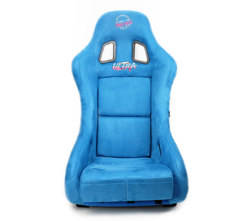 NRG FRP Bucket Seat ULTRA Edition - Medium (Blue Alcantara/Pearlized Back) - FRP-303BL-ULTRA