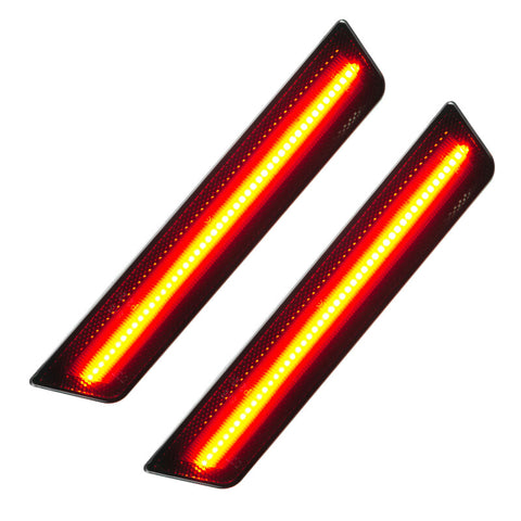 Oracle 11-14 Dodge Charger Concept Sidemarker Set (Rear Only) - Tinted - No Paint - 9834-020