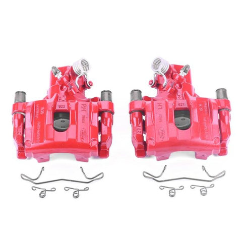 Power Stop 12-17 Ford Focus Rear Red Calipers w/Brackets - Pair - S6284B