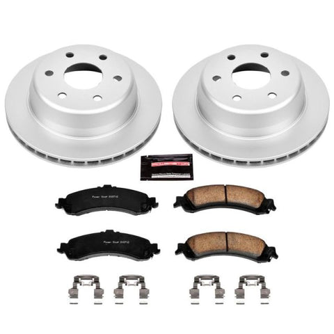Power Stop 02-06 Cadillac Escalade Rear Z17 Evolution Geomet Coated Brake Kit - CRK2046